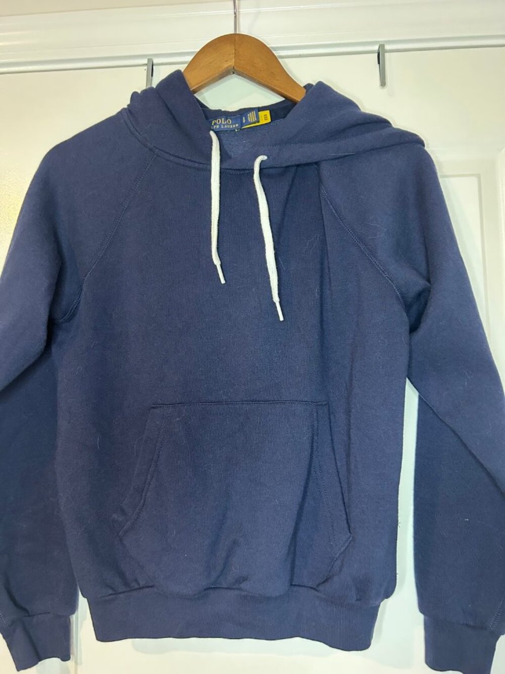 Polo Ralph Lauren Navy Pullover Hoodie - Size S
